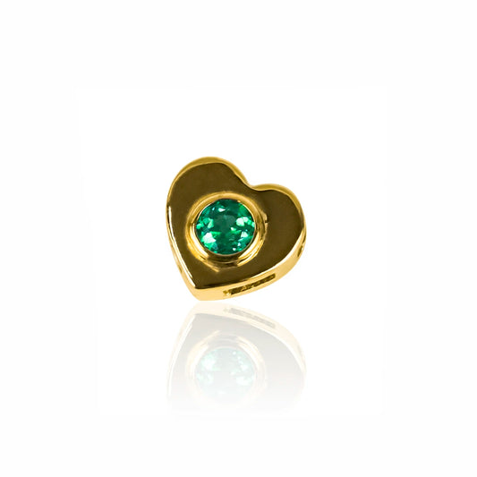 Dije Corazón Pasante #3.0, fabricado en Oro 18K por Joyería Caracas, cuenta con certificado de calidad y garantía de por vida.