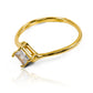 Anillo de compromiso dual love II. Diseñado en Joyería Caracas, este anillo de oro de 18k viene con un certificado de calidad y garantía para toda la vida.