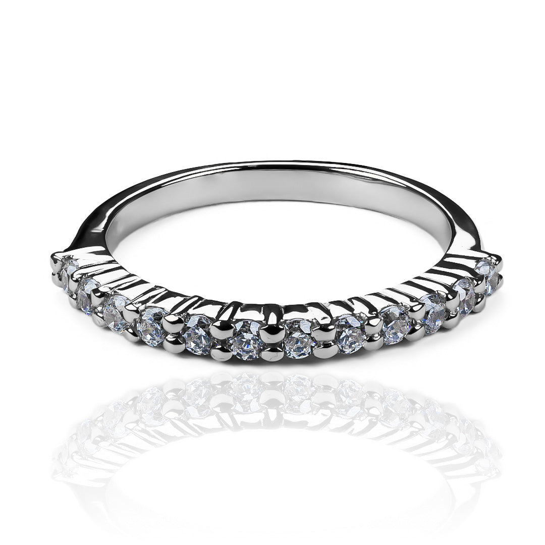 Anillo de compromiso duo aglove JC. Hecho con oro 18k en Joyería Caracas de la más alta calidad y con un certificado de calidad y garantía para toda la vida.