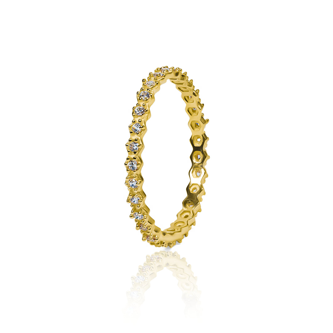 Anillo hive Moissanitas