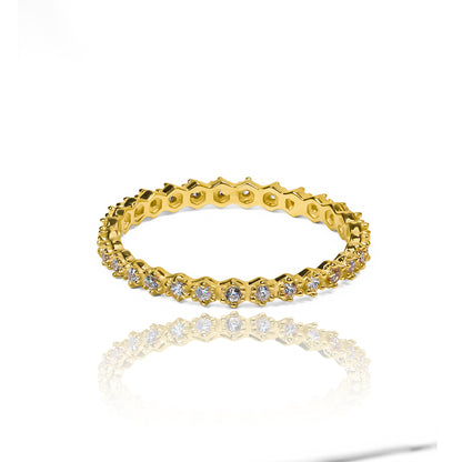 Anillo hive Moissanitas