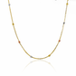 Cadena Classic sphere diamantada 3 oros 40 en oro de 18k de la Joyería Caracas, cuenta con garantía de por vida. 
