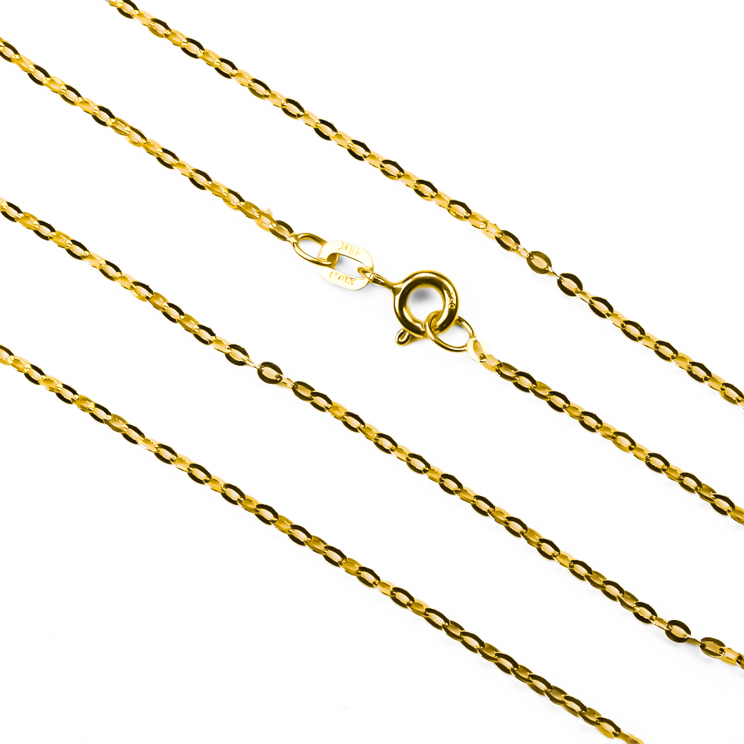 Cadena Classic S40 es una cadena de Joyería Caracas en oro de 18k. Con su diseño clásico y elegante, esta cadena resalta la belleza y sofisticación de cualquier atuendo. Hecha con materiales de alta calidad, es duradera y resistente.