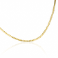 Cadena Cubana Espejo SM 40 en oro de 18k de la Joyería Caracas. Cuenta con garantía de por vida. 
