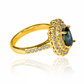 Anillo Queen's Sapphire, hecho de oro 18k con certificado de calidad y garantía de por vida, esta Joyería Caracas es una elección sofisticada y exclusiva para un momento tan especial.