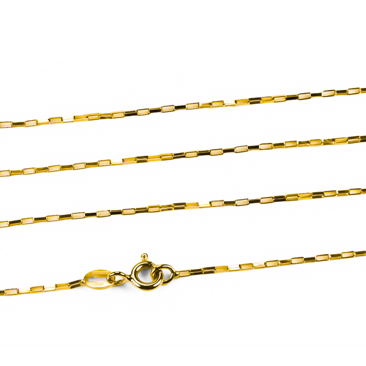 Cadena Franco S 40I en oro de 18K de la Joyería Caracas es una pieza de alta calidad y elegancia. Cuenta con garantía de por vida. 
