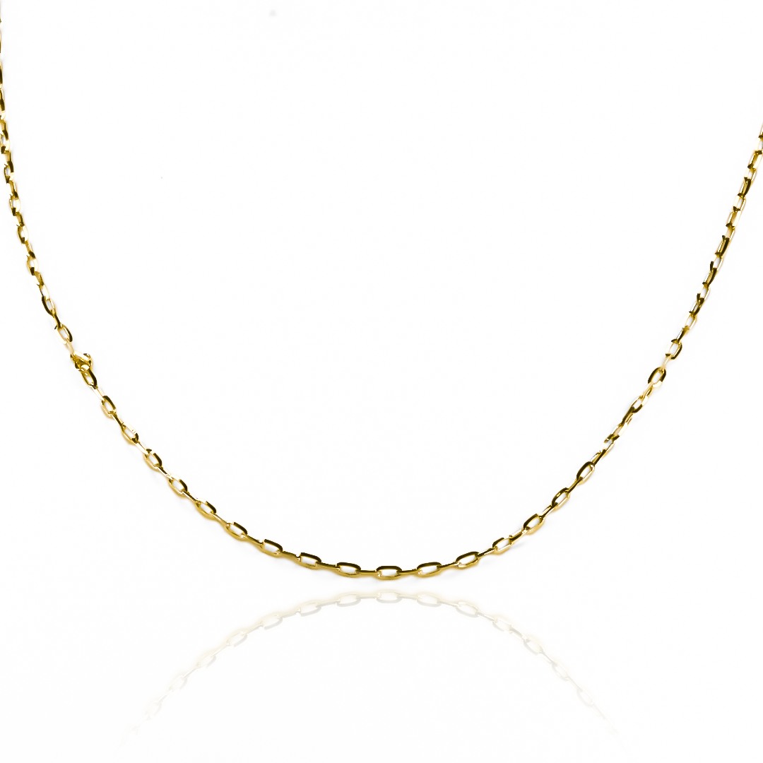Cadena veneciana longata M50 es una joya de alta calidad de nuestra exclusiva Joyería Caracas. Hecha con oro 18k, esta cadena es garantía de vida.