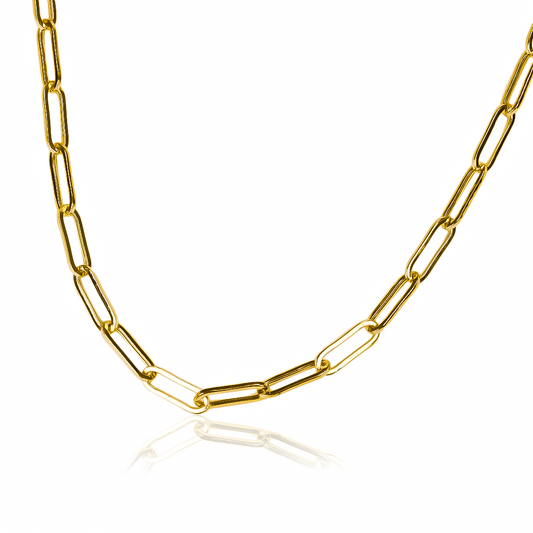 Cadena Clip art 45cm en oro de 18k de la Joyería Caracas, cuenta con garantía de por vida. 