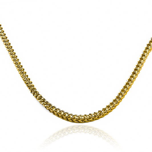 Cadena Cube spine 60I de oro de 18k de la Joyería Caracas. Su diseño único y elegante hará que destaques en cualquier ocasión. Hecha con materiales de alta calidad, cuenta con garantía de por vida. 