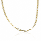 Cadena Clip Lisa 60cm en oro de 18K de la Joyería Caracas, cuenta con garantía de por vida.