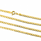 Cadena Cubana Seguida M60 de la Joyería Caracas es un elegante accesorio en oro de 18k. Cuenta con garantía de por vida. 