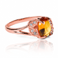 Anillo Citrine Garden, hecho de oro 18k con certificado de calidad y garantía de por vida, esta Joyería Caracas es una elección sofisticada y exclusiva para un momento tan especial.