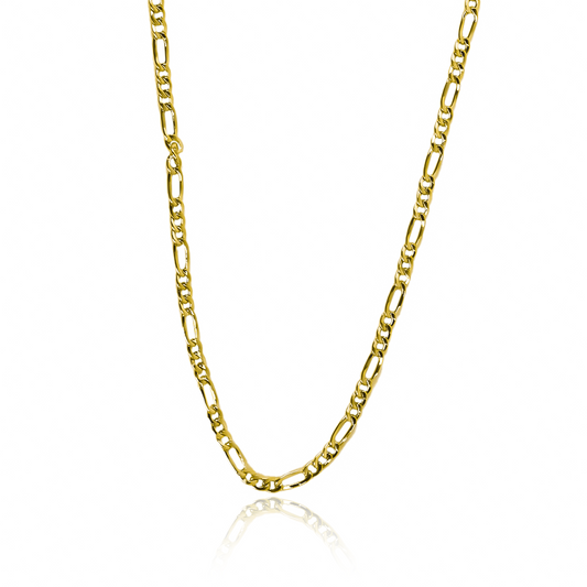 Cadena Cubana 3x1 S45 PII está hecha de oro de 18k de la prestigiosa Joyería Caracas. Cuenta con garantía de por vida. 