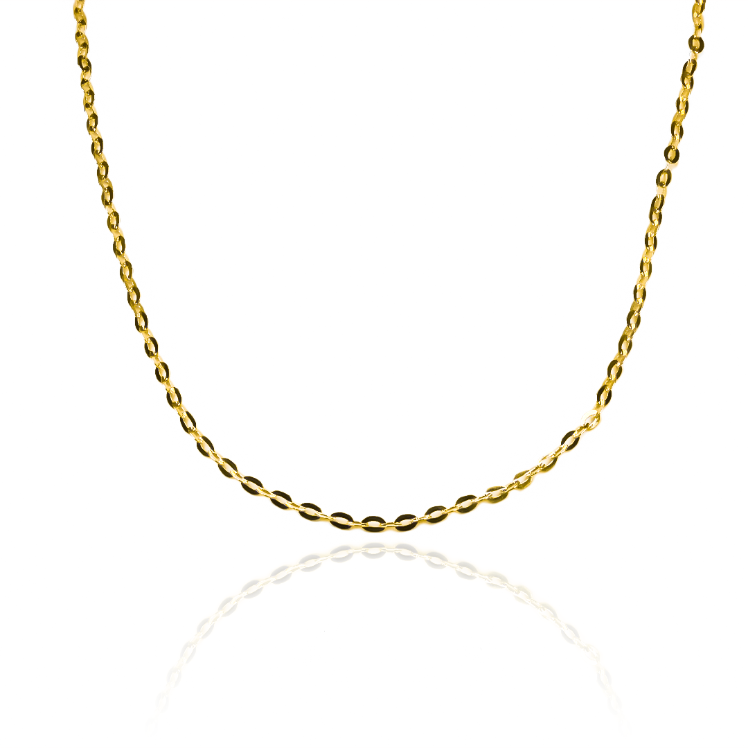 Cadena Classic S40 es una cadena de Joyería Caracas en oro de 18k. Con su diseño clásico y elegante, esta cadena resalta la belleza y sofisticación de cualquier atuendo. Hecha con materiales de alta calidad, es duradera y resistente.