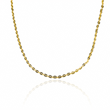 Cadena Classic S40 es una cadena de Joyería Caracas en oro de 18k. Con su diseño clásico y elegante, esta cadena resalta la belleza y sofisticación de cualquier atuendo. Hecha con materiales de alta calidad, es duradera y resistente.