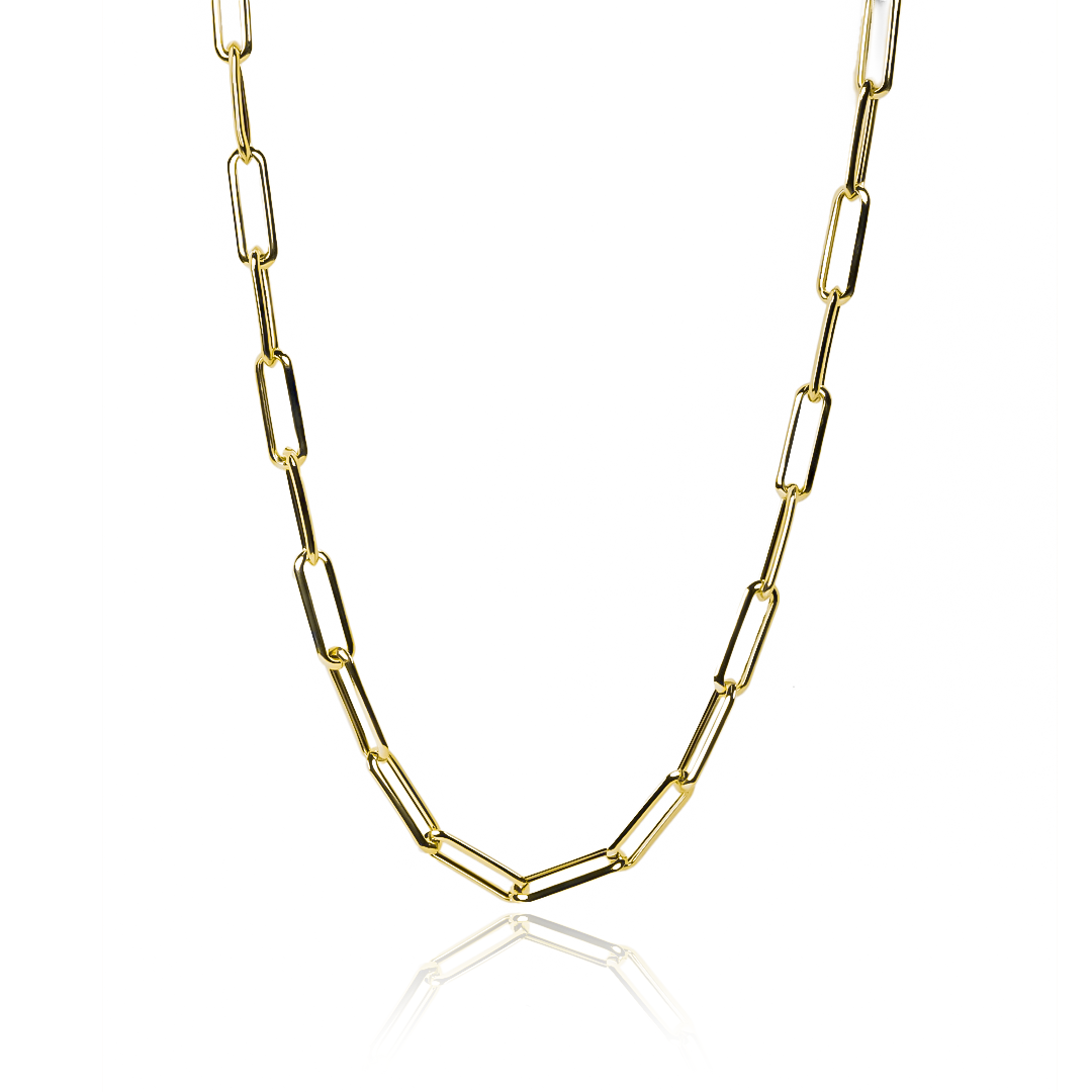 Cadena Clip art 50cm en oro de 18k de la Joyería Caracas, cuenta con garantía de por vida.
