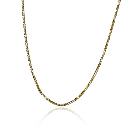 Cadena Venecia estilo bicolor 50 de Joyería Caracas es una verdadera obra de arte en oro 18k con una garantía de por vida.