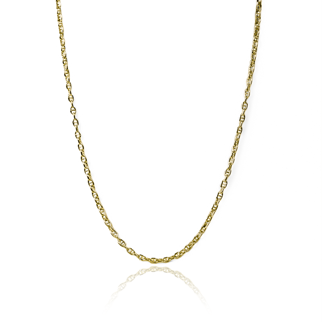 Cadena escalera brillante 40 en oro de 18k de Joyería Caracas. Con un diseño único y sofisticado, cuenta con garantía de por vida. 