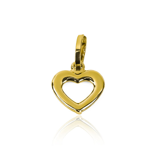 Dije de corazón de oro 18k de Joyería Caracas, una expresión sublime de amor y estilo. Cuenta con garantía de por vida.