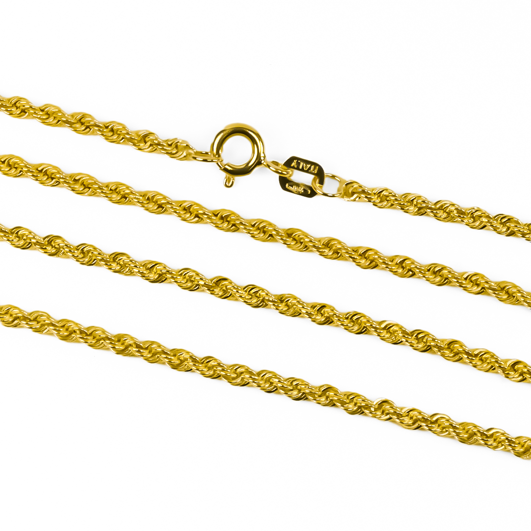 Cadena Lazo M45 de Joyería Caracas. Hecho de oro 18k, su garantía de por vida asegura una joya duradera y valiosa. 
