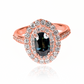 Anillo Queen's Sapphire, hecho de oro 18k con certificado de calidad y garantía de por vida, esta Joyería Caracas es una elección sofisticada y exclusiva para un momento tan especial.