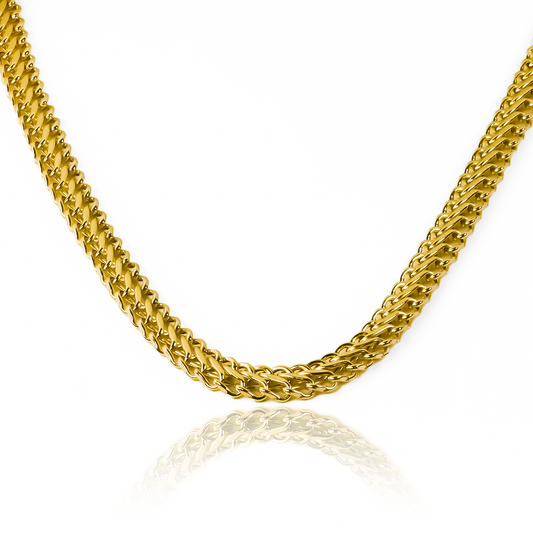 Cadena Saduza XL 50 es una joya de lujo de la Joyería Caracas, en oro 18k. Su diseño exclusivo y su garantía para toda la vida la convierten en una inversión elegante y duradera.