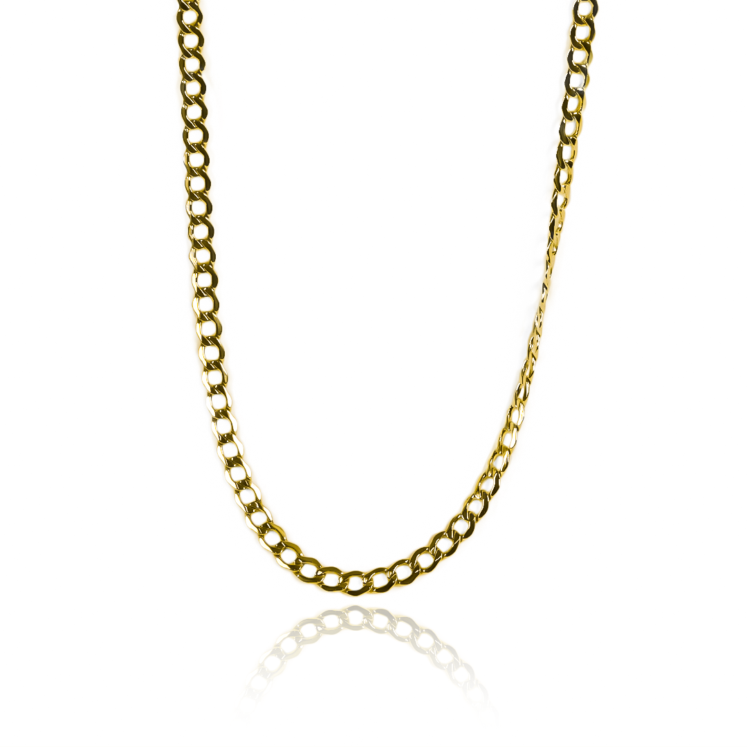 Cadena Cubana M50 I de la Joyería Caracas es una opción elegante y de alta calidad en joyas. Hecha de oro de 18K, cuenta con garantía de por vida. 