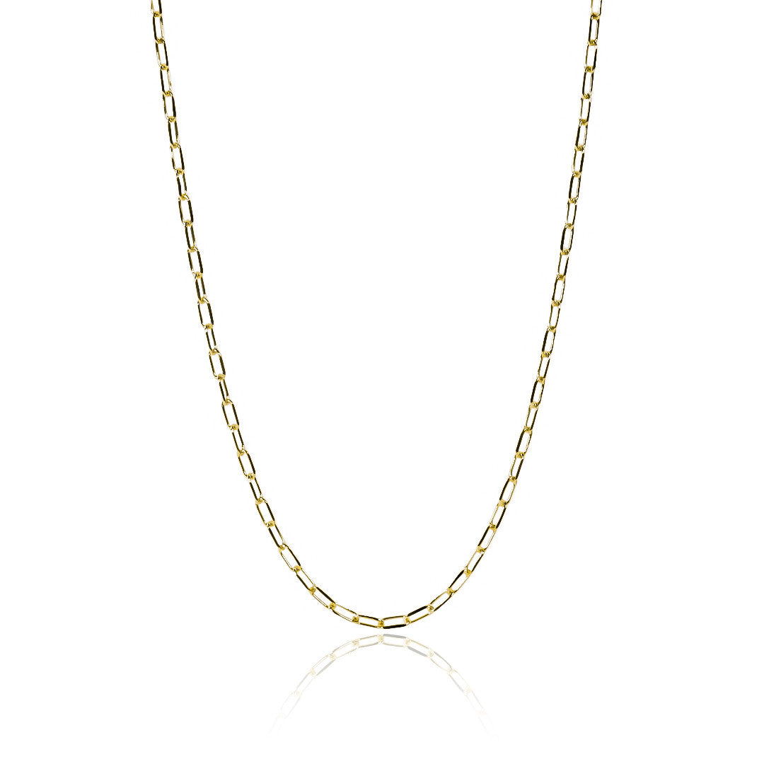 Cadena clip de 50cm oro 18k de Joyería Caracas, una expresión sublime de elegancia y estilo. Cuenta de garantía de por vida. 