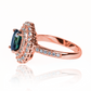 Anillo Queen's Sapphire, hecho de oro 18k con certificado de calidad y garantía de por vida, esta Joyería Caracas es una elección sofisticada y exclusiva para un momento tan especial.