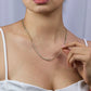 Cuello de mujer con cadena en tejido cubano de oro amarillo de 18 quilates, hecho en Joyería Caracas. 