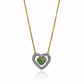 Gargantilla Green Heart I, fabricada en oro 18k por Joyería Caracas, cuenta con un certificado de calidad y garantía de por vida.