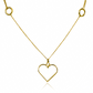 Gargantilla Corazón I, fabricada en oro 18K por Joyería Caracas, cuenta con un certificado de calidad y garantía para toda la vida.