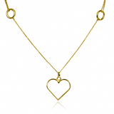 Gargantilla Corazón I, fabricada en oro 18K por Joyería Caracas, cuenta con un certificado de calidad y garantía para toda la vida.