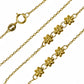 Gargantilla Flower Garden, fabricado en oro 18K por Joyería Caracas, cuenta con certificado de calidad y garantía de por vida.