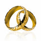 Argollas de matrimonio Moto Lover, fabricados en oro 18 quilates, cada argolla cuenta con certificado de calidad y garantía de por vida.