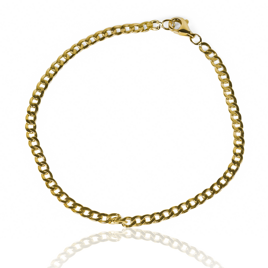 Cuban bracelet followed by S