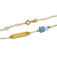 Pulsera bebe osito elaborada en Oro 18K por Joyería Caracas, cuenta con una garantía para toda la vida.