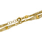 Pulsera cubana mix cubos, fabricada en oro 18K por Joyería Caracas, esta pulsera te ofrece garantía para toda la vida.