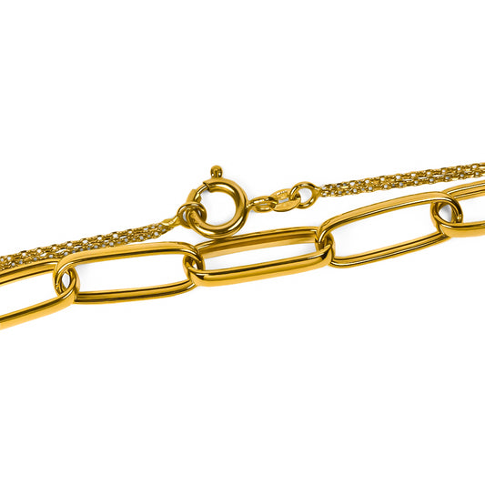 Two-tone leaf bracelet I
