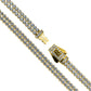 Pulsera Monaco cristales dobles fabricada en oro 18K por Joyería Caracas. Además, cuenta con garantía para toda la vida, asegurando su calidad y durabilidad.