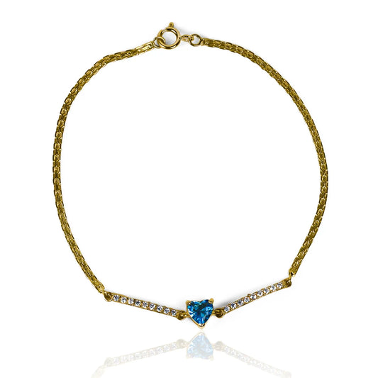 Pulsera Ocean of heart en Oro 18K fabricado por Joyería Caracas. Cuenta con certificado de calidad y garantía para toda la vida.