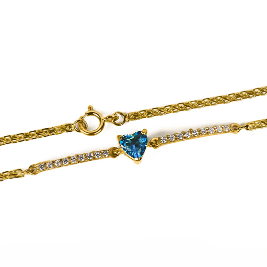 Pulsera Ocean of heart en Oro 18K fabricado por Joyería Caracas. Cuenta con certificado de calidad y garantía para toda la vida.