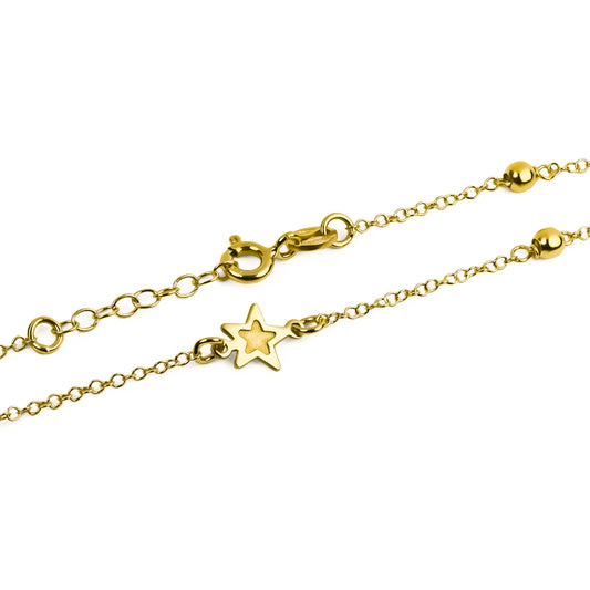 3 gold rhombus anklet I