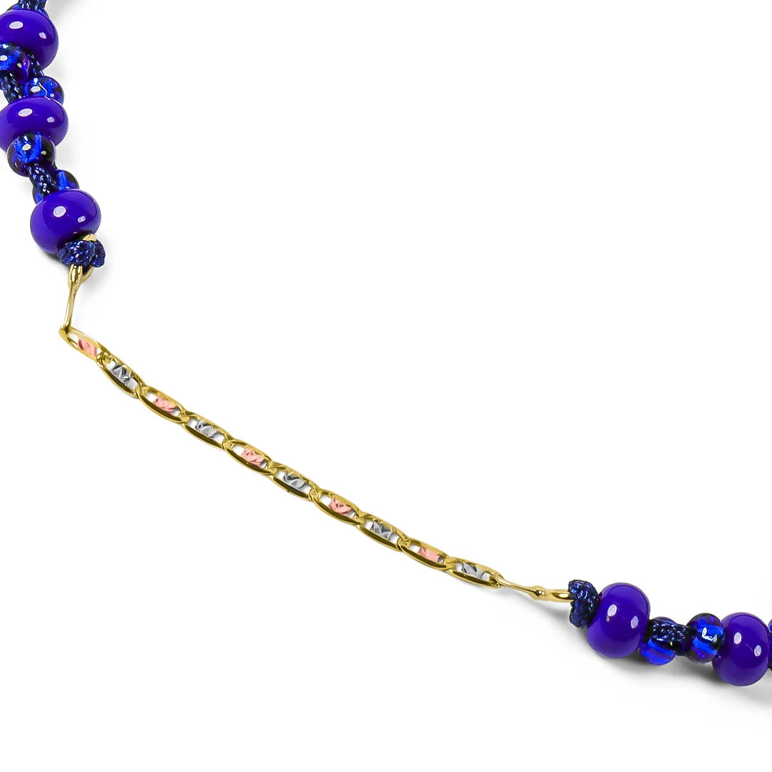 Pulsera Escalera 3 oros, elaborada en oro de 18K por Joyería Caracas, cuenta con garantía para toda la vida.