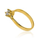 Anillo de Compromiso San Marteen, en oro 18k de Joyería Caracas, este anillo viene con certificado de calidad y garantía de por vida.