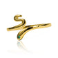 Anillo Smooth Snake en oro de 18k de Joyería Caracas. Con un diseño serpenteante y pulido suave, cuenta con garantía de por vida. 