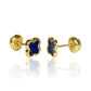 Topitos Clover Sky. Fabricados en oro 18k por Joyería Caracas, cuenta con garantía de por vida.