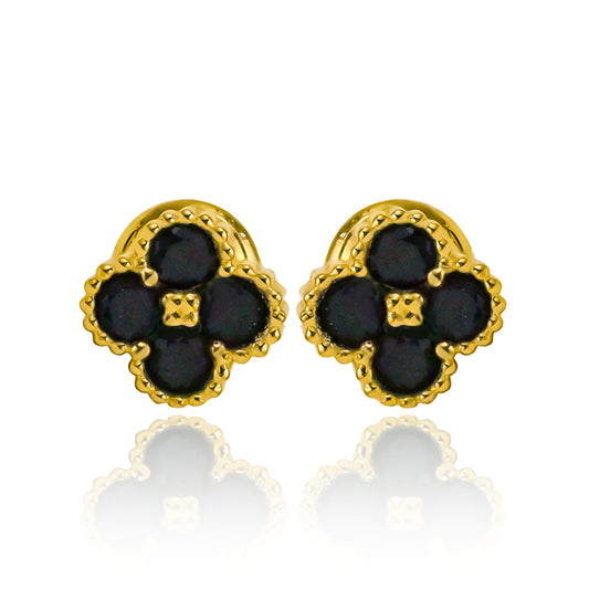 Topitos trébol 4 hojas M Black