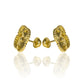 Topitos Shiny Clovers. Fabricados en oro 18k por Joyería Caracas, cuenta con garantía de por vida.